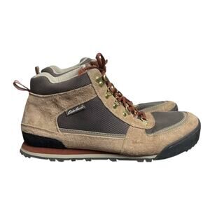 Women's Eddie Bauer Highland Suede Leather & Canvas Hybrid Hiking Boots -Size 11